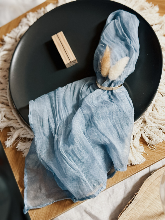 Soft Breeze Stoffservietten – graublau